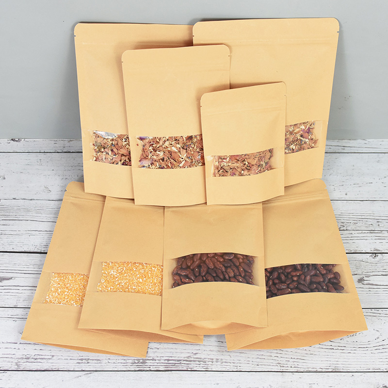20/50pcs Kraft Paper Zip Lock  - Food Storage Zipper ulasan dan harga