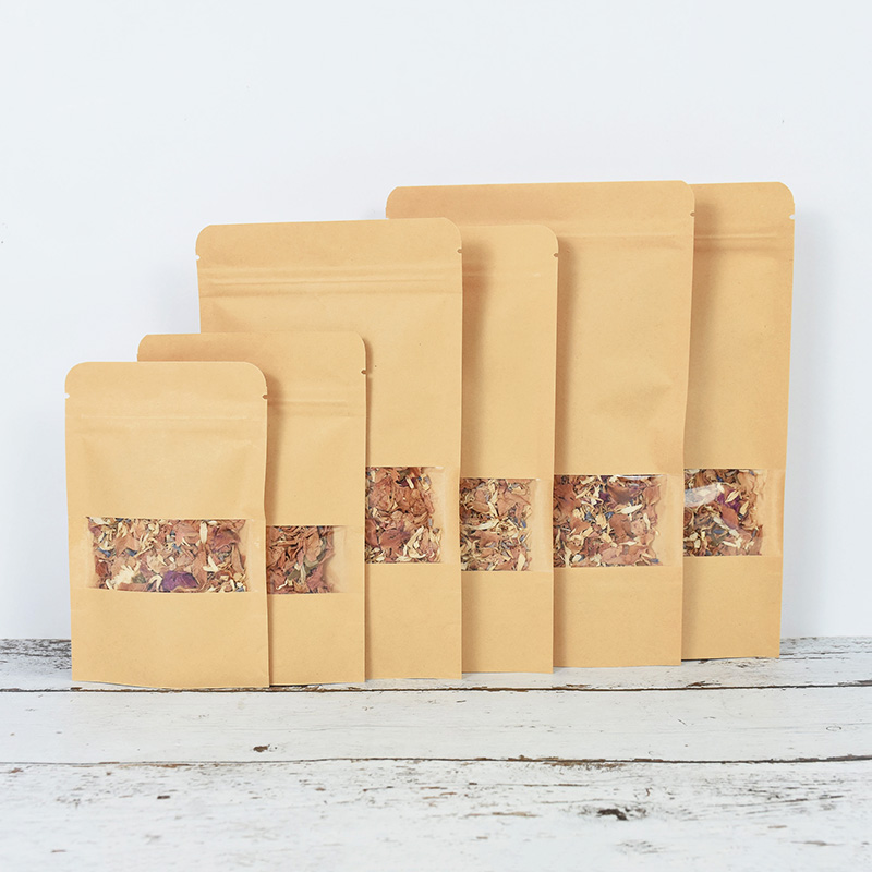 20/50pcs Kraft Paper Zip Lock  - Food Storage Zipper ulasan dan harga