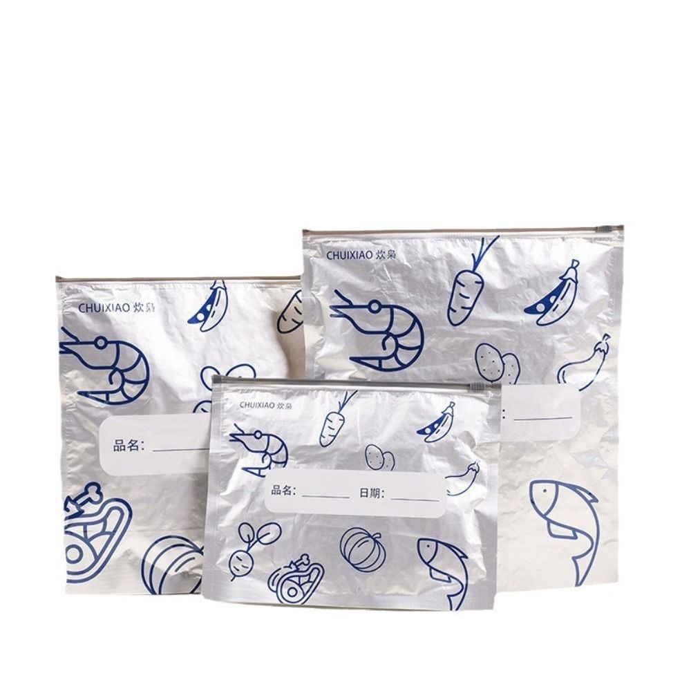 10Pcs/Bag Large Capacity Alumi - Food Storage Zipper ulasan dan harga