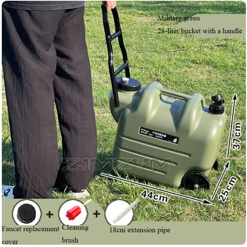 28L Large Capacity Camping Buc - Food Storage With Wheels ulasan dan harga