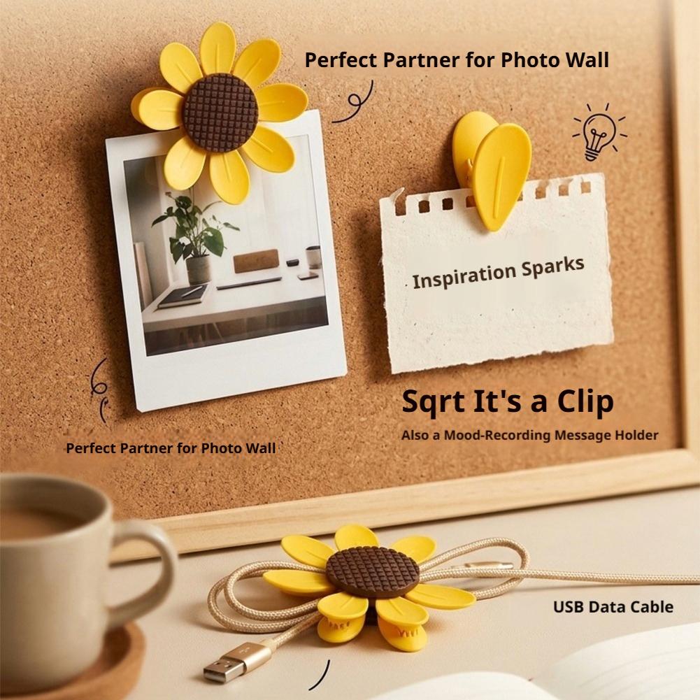 10Pcs Cute Sunflower Magnetic  - Food Storage Notes ulasan dan harga