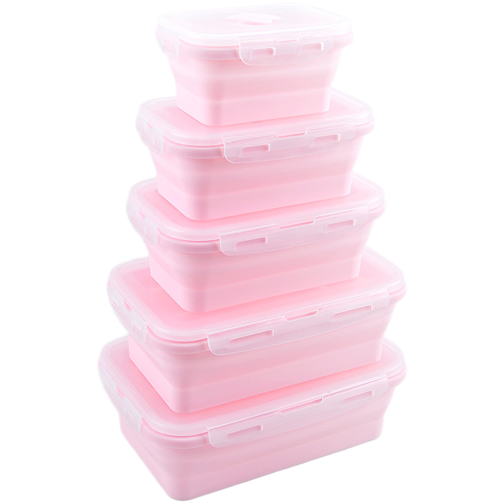 Foldable Silicone Lunch Box Se - Food Storage Containers Set ulasan dan harga