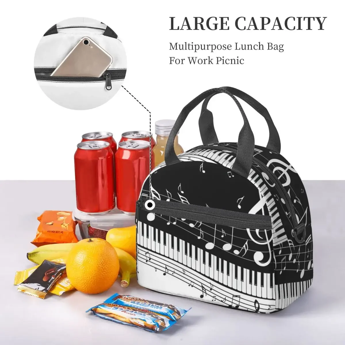 Abstract Piano Keys With Music - Food Storage Notes ulasan dan harga