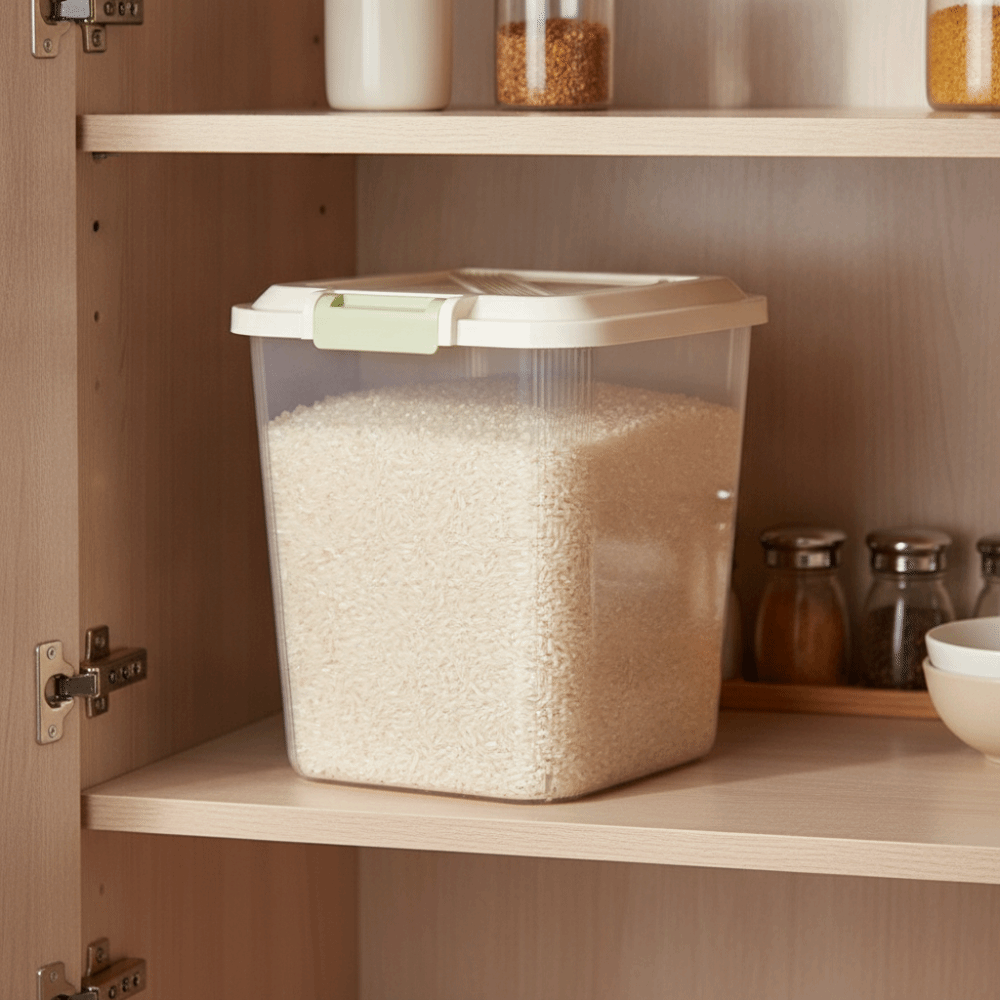 Insect Proof Rice Storage Box  - Food Storage With Wheels ulasan dan harga