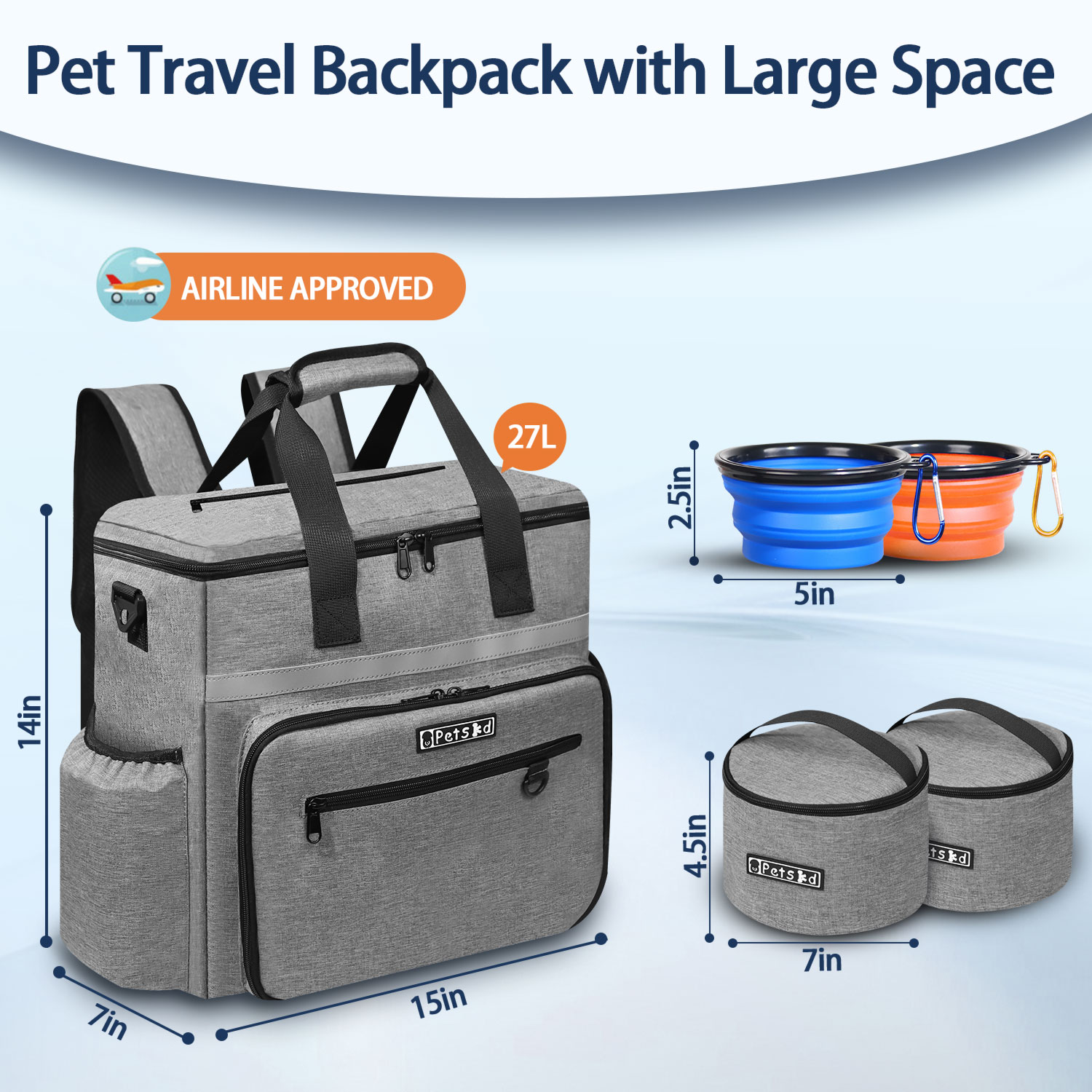 Petskd Outdoor Dog Organizer B - Food Storage Zipper ulasan dan harga