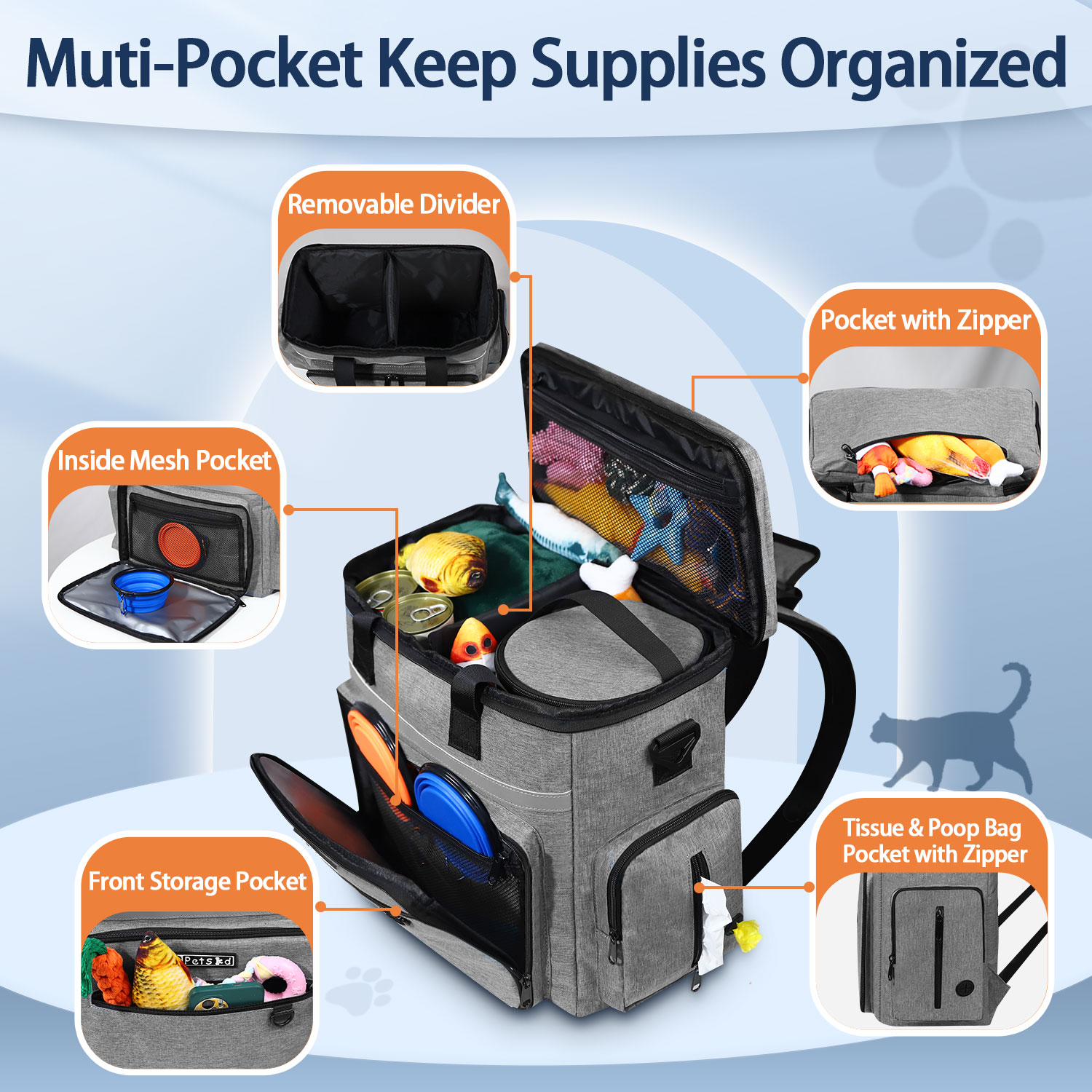 Petskd Outdoor Dog Organizer B - Food Storage Zipper ulasan dan harga
