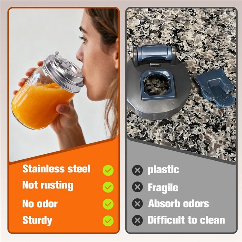 2025 Trend Mason Jar Drink Lid - Mason Jar Wide Mouth ulasan dan harga