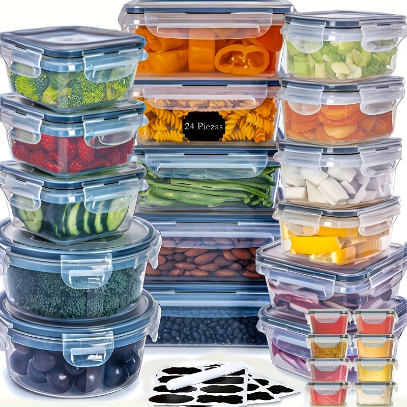 48PCS BPA-Free Food Storage Se - Food Storage Airtight ulasan dan harga