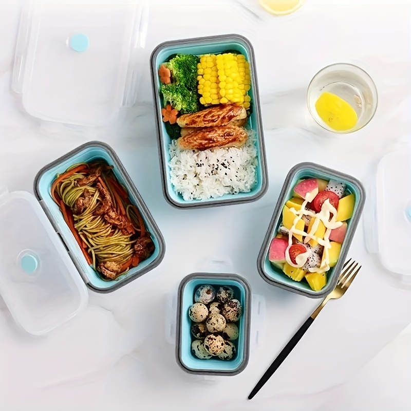 1/4pcs Collapsible Silicone Fo - Food Storage Tupperware ulasan dan harga