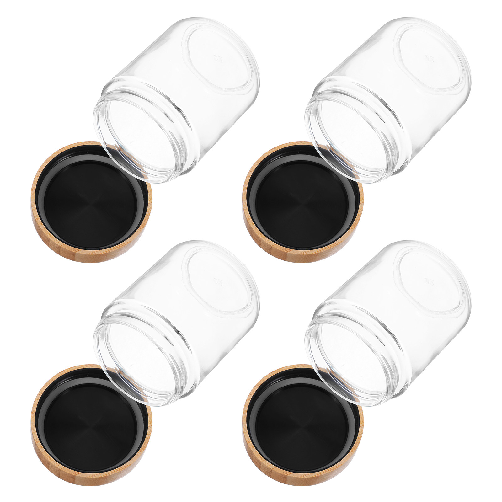 4Pcs Glass Kitchen Storage Jar - Food Storage Airtight ulasan dan harga