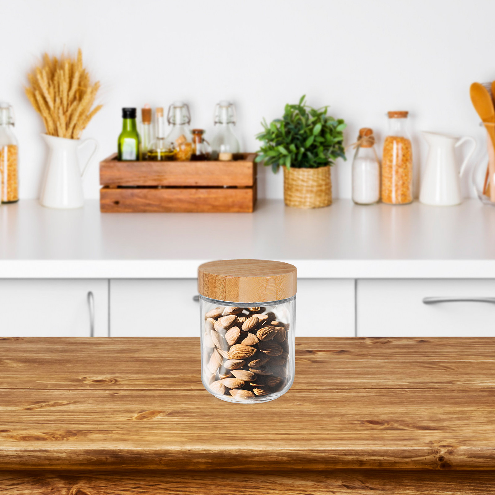 4Pcs Glass Kitchen Storage Jar - Food Storage Airtight ulasan dan harga