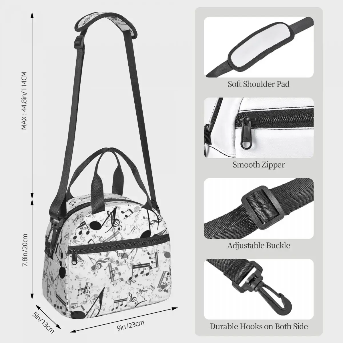 Bass Music Notes Insulated Lun - Food Storage Notes ulasan dan harga