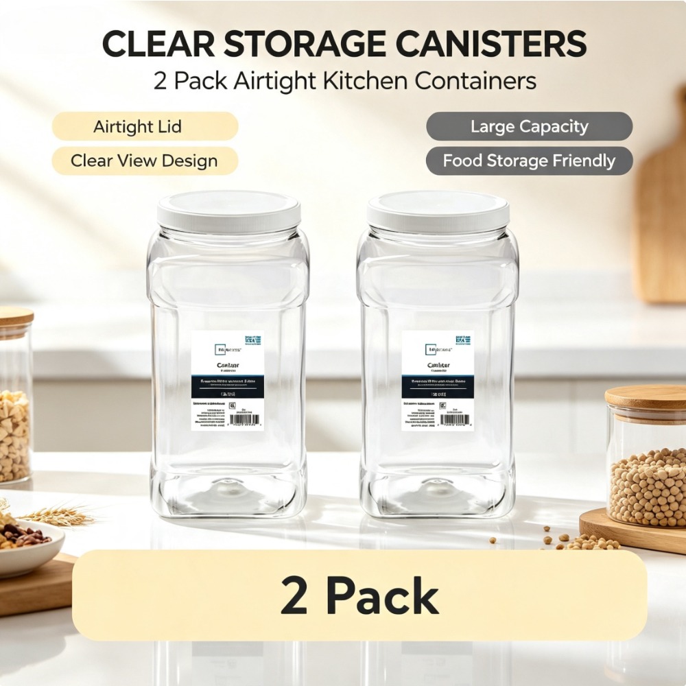 (2 Pack) Mainstays Clear Plast - Food Storage Quart Containers ulasan dan harga