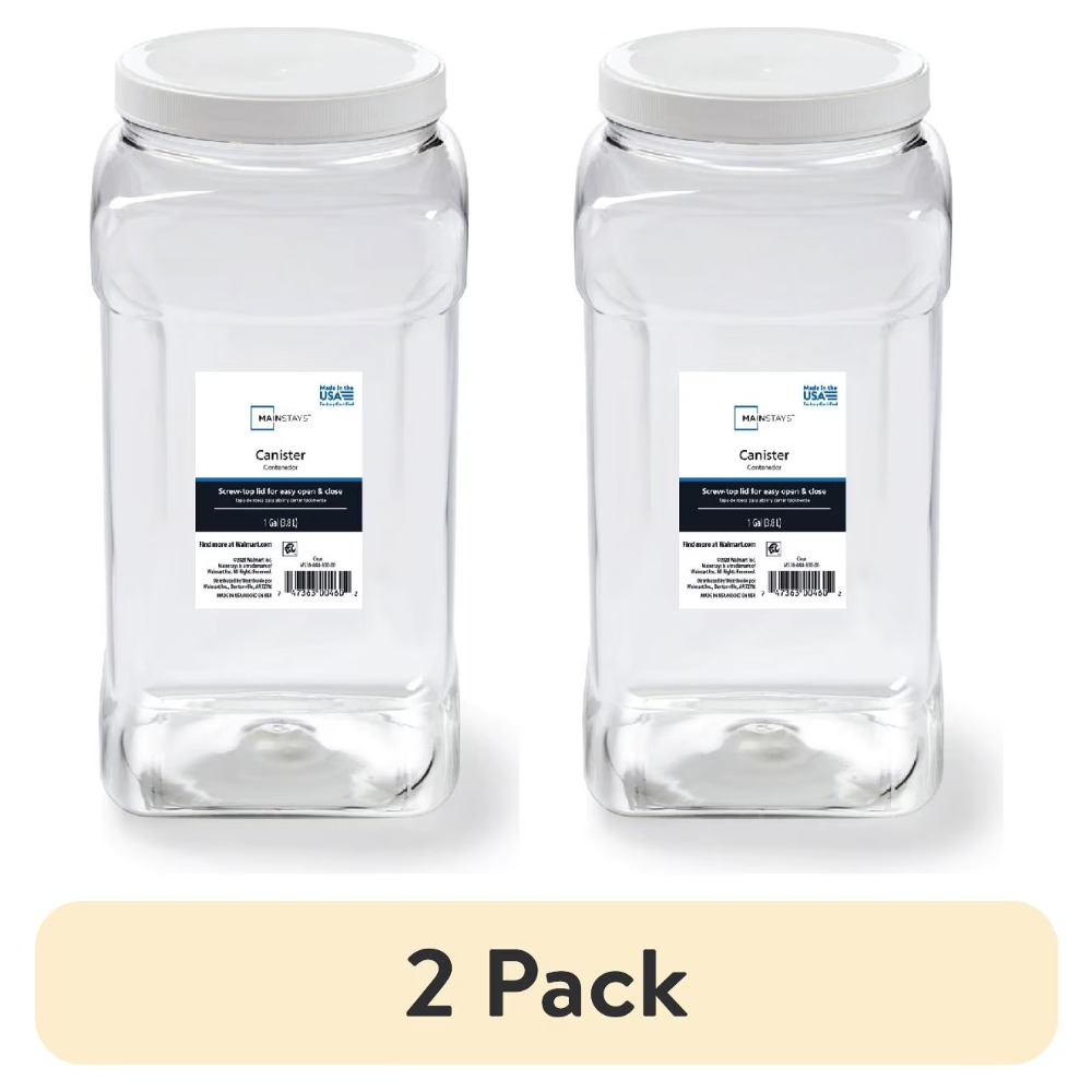 (2 Pack) Mainstays Clear Plast - Food Storage Quart Containers ulasan dan harga