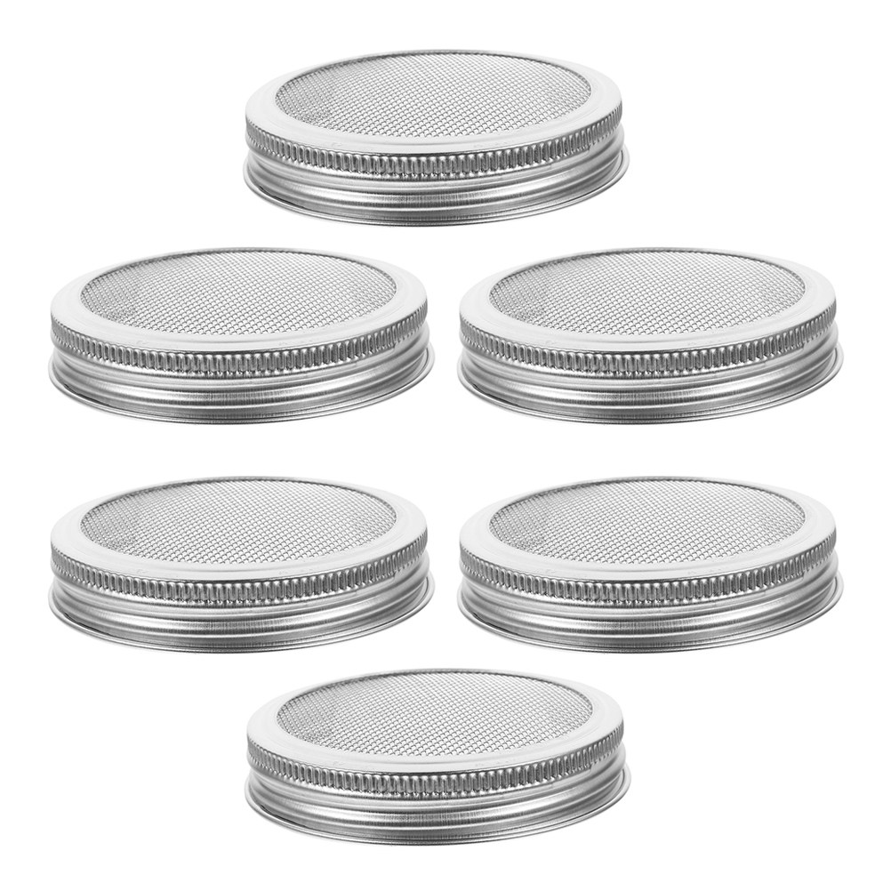 6Pcs Stainless Steel Sprouting - Mason Jar Wide Mouth ulasan dan harga